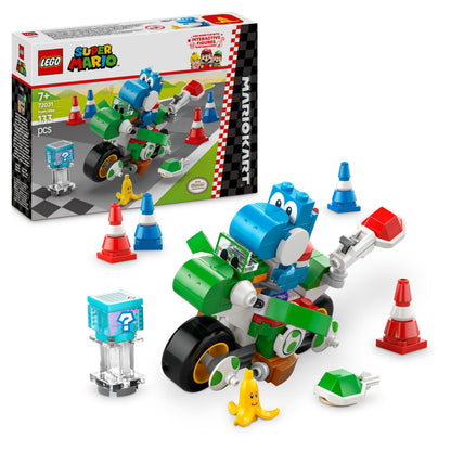 LEGO Super Mario: Mario Kart – Yoshi Bike Set, Building Toy for 7 Plus Year Old Boys & Girls, with Character Figure for Independent Play, Birthday Gift Idea for Gamers 72031