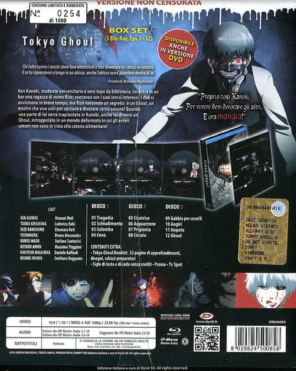 Tokyo Ghoul (Eps 1-12) (3br + Booklet) (ed. Limitata E Numerata)