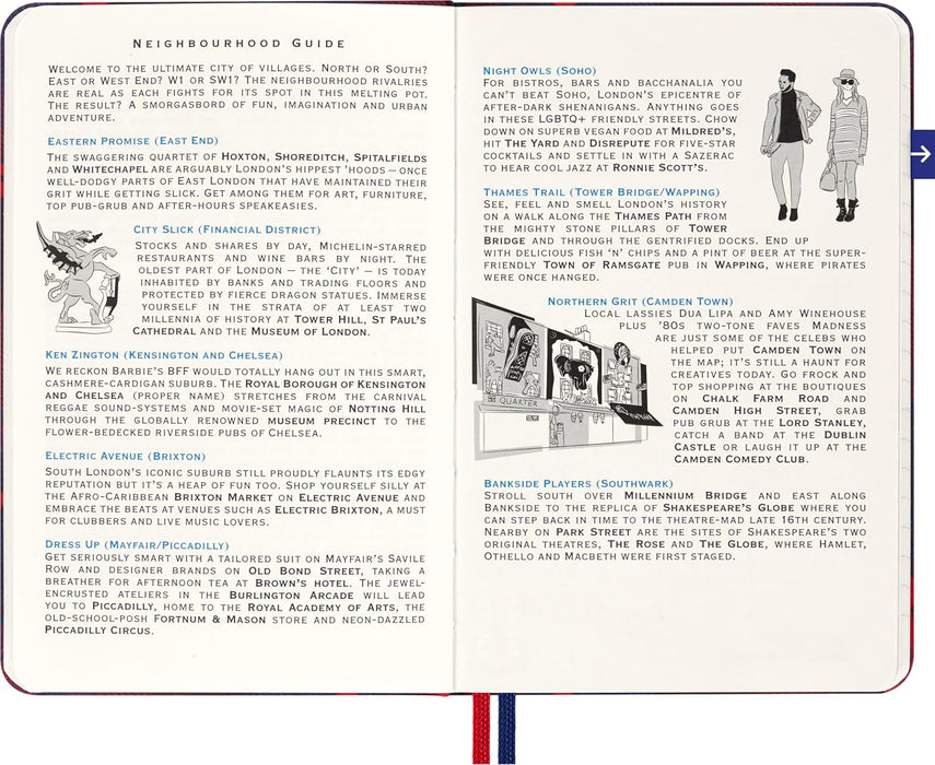 Moleskine Luxe London City Notebook, Notebook with Travel Contents, Hard Cover in Fabric and Closure with Elastic, Pocket Format 9 x 14 cm