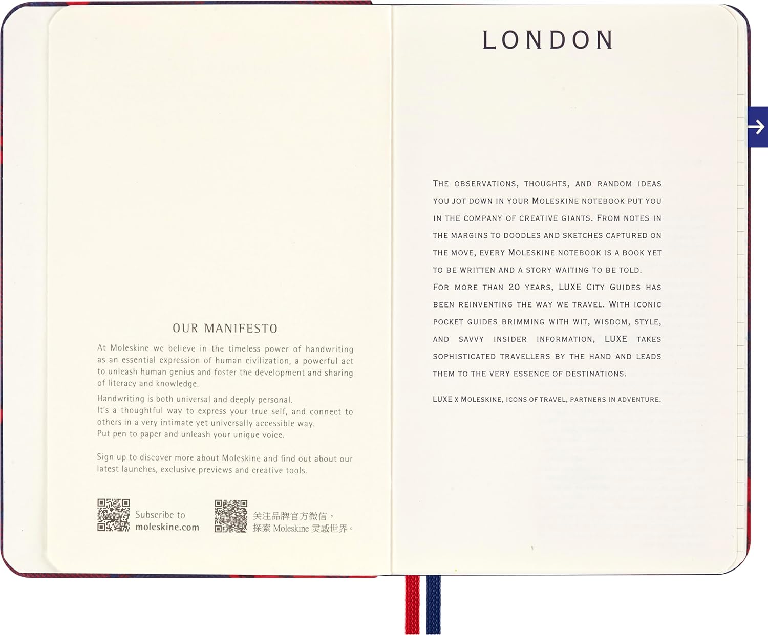 Moleskine Luxe London City Notebook, Notebook with Travel Contents, Hard Cover in Fabric and Closure with Elastic, Pocket Format 9 x 14 cm