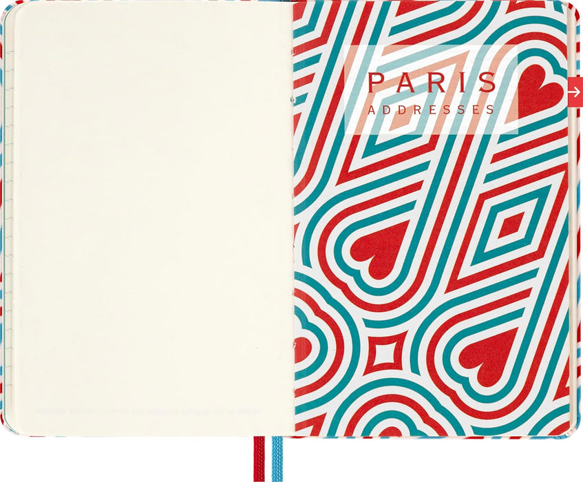 Moleskine Luxe Paris City Notebook, Notebook With Travel Contents, HardCover In Fabric And Closure With Elastic, Pocket Format 9 x 14 cm