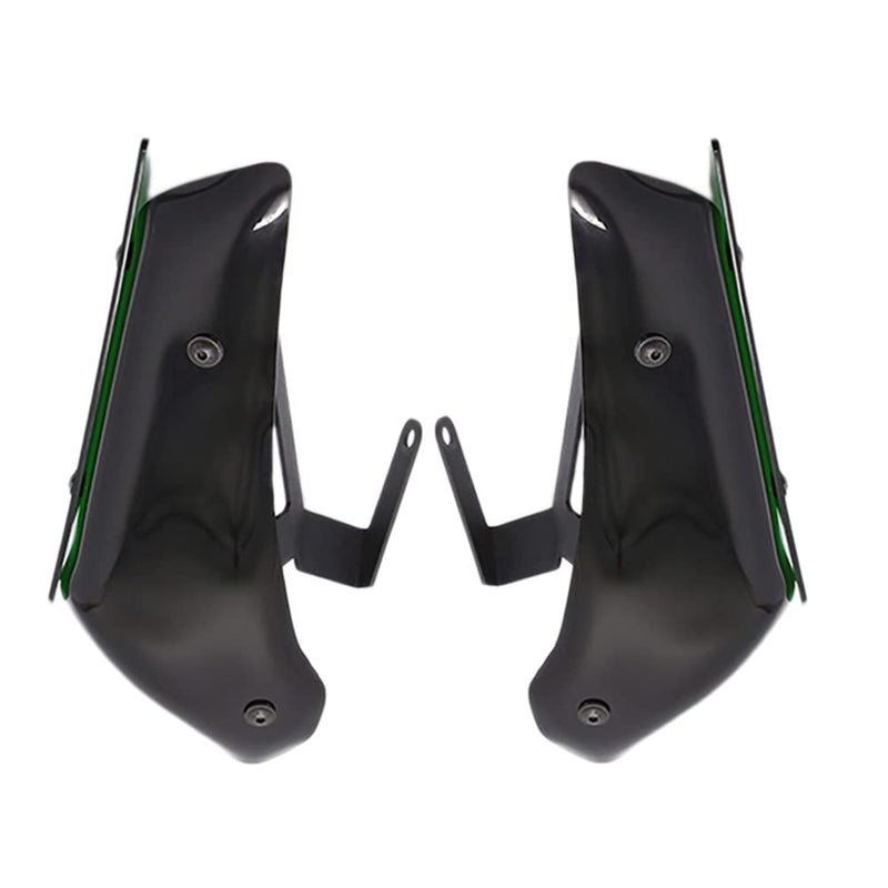 Hbaebdoo Copertura per parabrezza anteriore aerodinamica Winglets Wing per ninja 400 2019 2021, verde