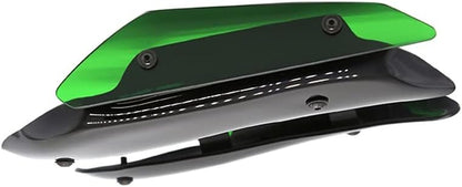 Hbaebdoo Copertura per parabrezza anteriore aerodinamica Winglets Wing per ninja 400 2019 2021, verde