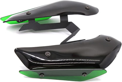 Hbaebdoo Copertura per parabrezza anteriore aerodinamica Winglets Wing per ninja 400 2019 2021, verde