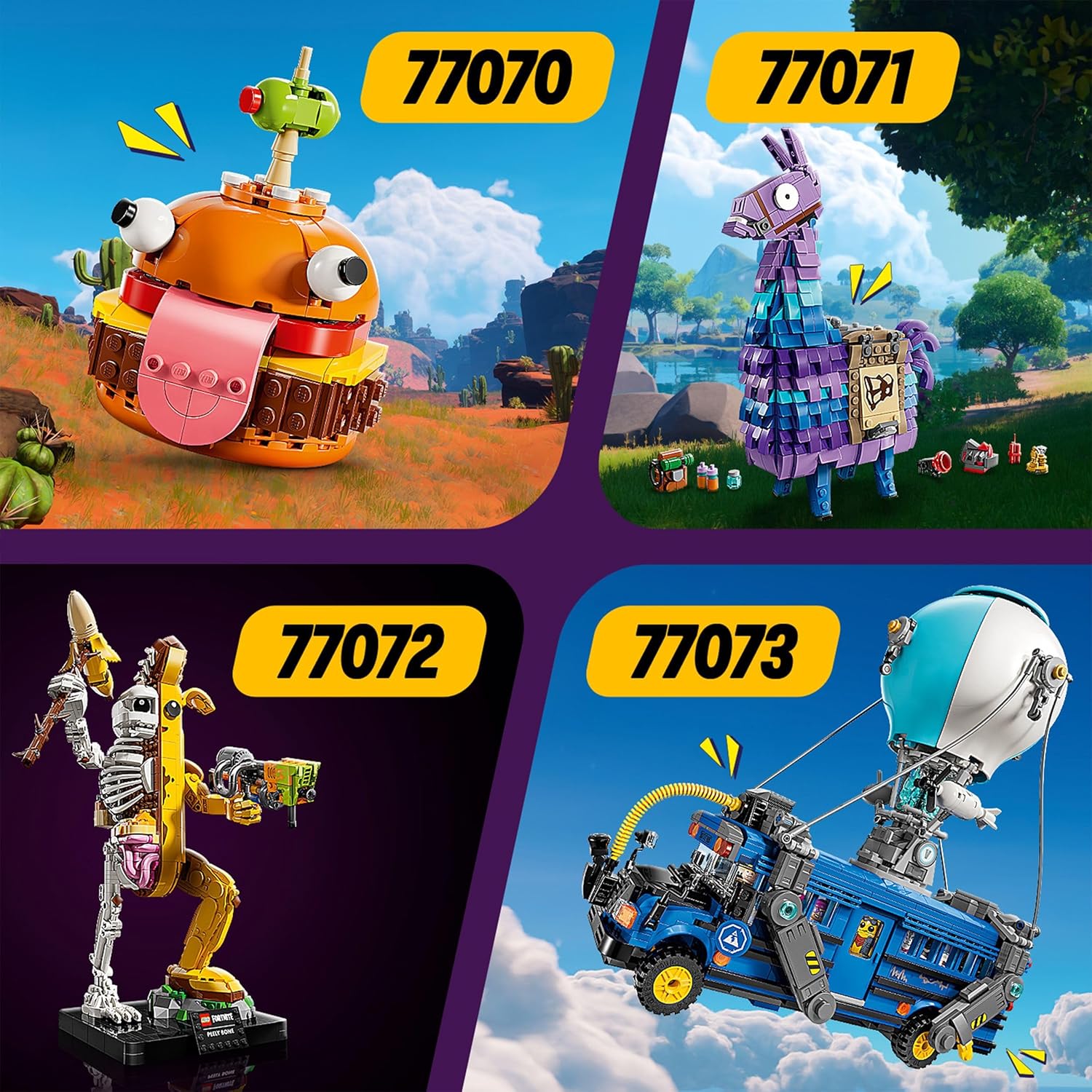 LEGO Fortnite Durrr Burger, Action Figure da Costruire di Hamburger Giocattolo, Personaggio del Videogioco da Collezione, Giochi Creativi per Bambini e Bambine da 9 Anni in su, Idea Regalo 77070