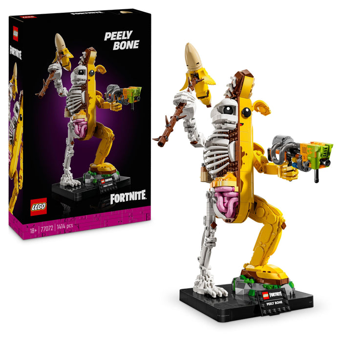 LEGO Fortnite Bananita Sbucciata - Kit di Modellismo per Adulti da Esposizione con Lancia-Vernice, Piccone e Supporto - Set di Costruzioni Fai Da Te da Collezione - Regalo per Gamer e Fan - 77072
