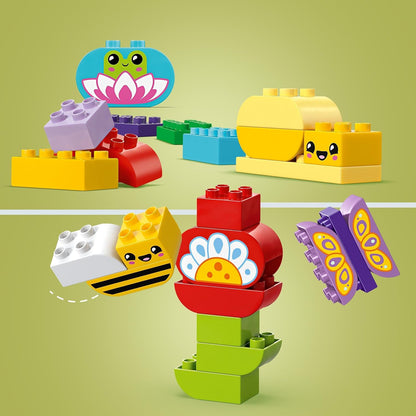 LEGO DUPLO Creative Garden & Flowers - Montessori Toys for 2+ Year Old Girls & Boys - Stacking Toy incl. Flower & Number Bricks for Fine Motor Skills Development - 10444