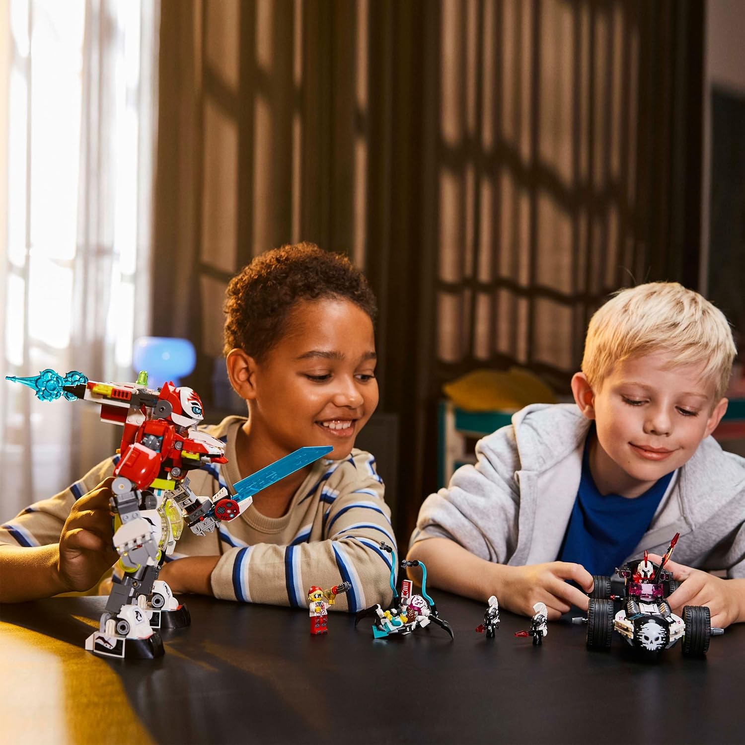 LEGO DREAMZzz 2in1 Cooper’s Tiger Mech & Zero’s Hot Rod Car Toy for 9 Plus Year Old Boys and Girls, Set with Mech Robot, Z-Blob and 3 Minifigures, Birthday Gift Idea 71497