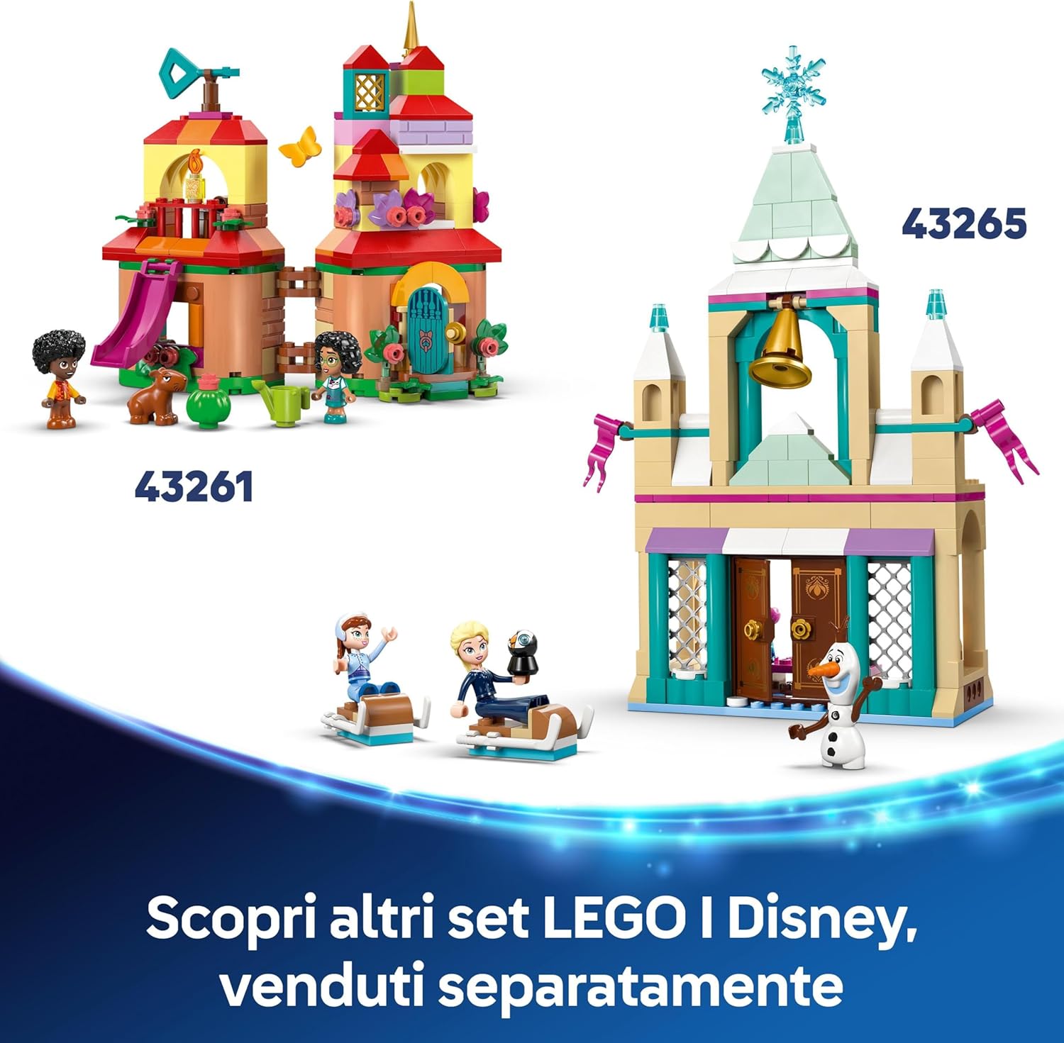 LEGO ǀ Disney Princess Twirling Ariel - Spinning Toy with a Mini Doll & Flounder Figure plus Accessories incl. a Diamond & Key - Gift for 5+ Year Old Girls - 43259