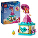 LEGO ǀ Disney Princess Twirling Ariel - Spinning Toy with a Mini Doll & Flounder Figure plus Accessories incl. a Diamond & Key - Gift for 5+ Year Old Girls - 43259