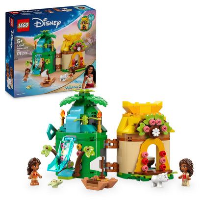 LEGO Ç€ Disney Divertimento sull’Isola di Vaiana, Modello di Casa delle Bambole Giocattolo con Personaggi dal Film Oceania 2, Giochi per Bambine e Bambini da 5 Anni, Piccolo Regalo da Principesse 4326