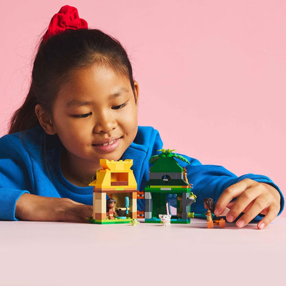LEGO Ç€ Disney Divertimento sull’Isola di Vaiana, Modello di Casa delle Bambole Giocattolo con Personaggi dal Film Oceania 2, Giochi per Bambine e Bambini da 5 Anni, Piccolo Regalo da Principesse 4326