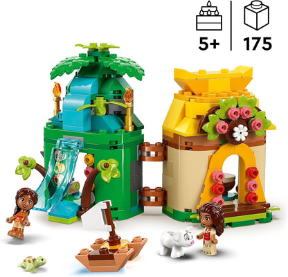 LEGO Ç€ Disney Divertimento sull’Isola di Vaiana, Modello di Casa delle Bambole Giocattolo con Personaggi dal Film Oceania 2, Giochi per Bambine e Bambini da 5 Anni, Piccolo Regalo da Principesse 4326