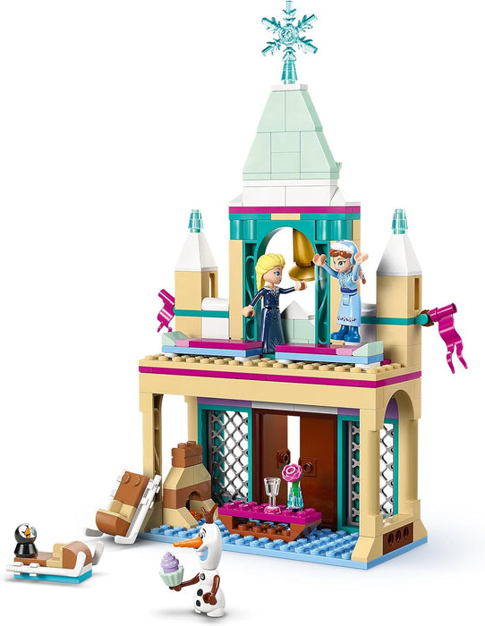 LEGO ǀ Disney Arendelle Frozen Castle Playset, Princess Building Toy for 5 Plus Year Old Girls, Features Anna, Elsa, Olaf Minidolls and a Penguin Figure 43265