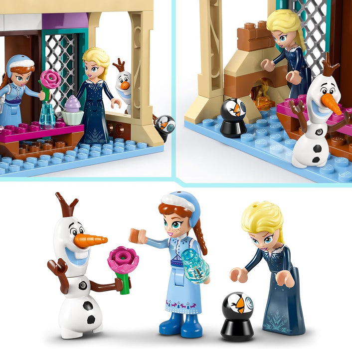 LEGO ǀ Disney Arendelle Frozen Castle Playset, Princess Building Toy for 5 Plus Year Old Girls, Features Anna, Elsa, Olaf Minidolls and a Penguin Figure 43265