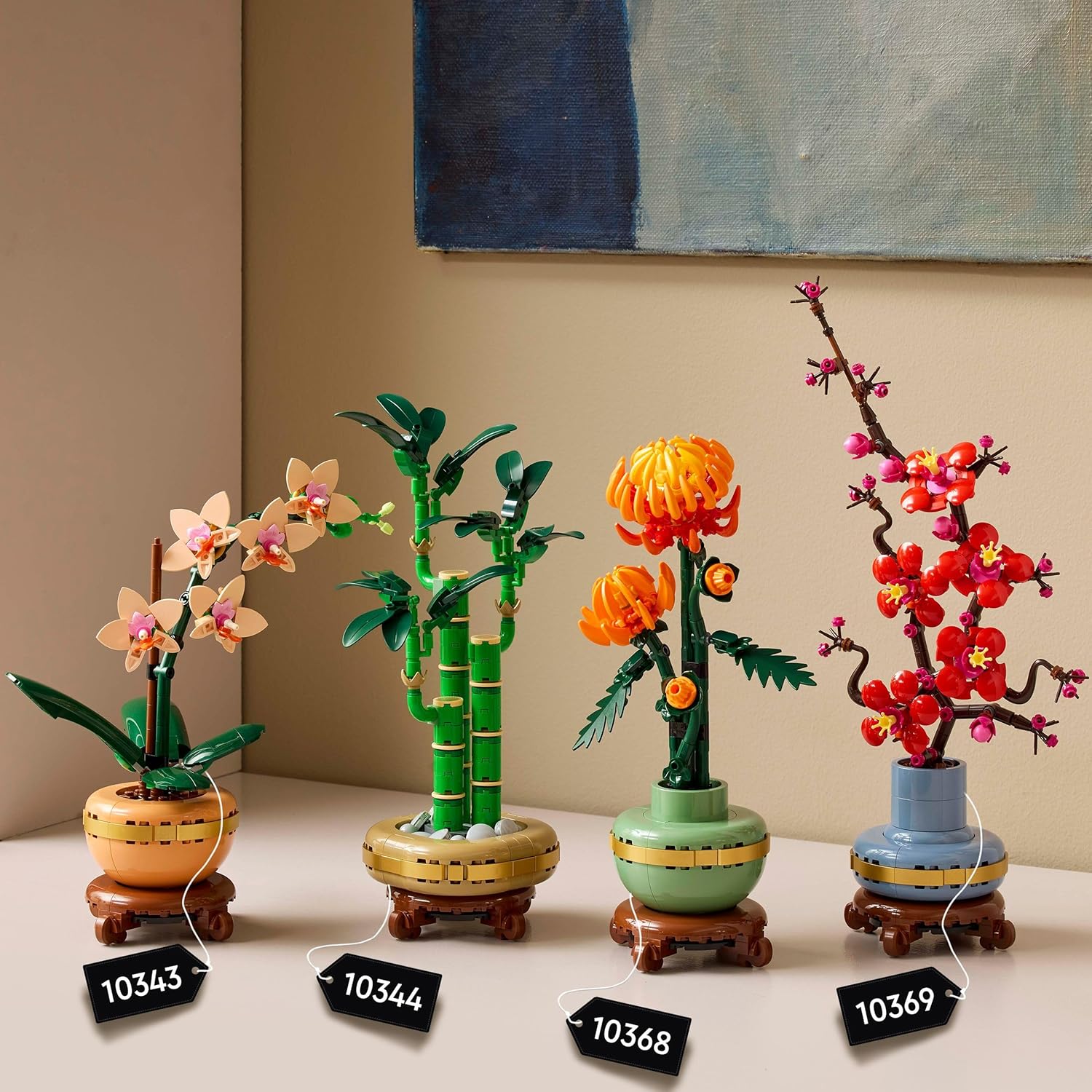 LEGO Botanicals Mini Orchid - Artificial Flowers Set for Adults - Indoor Plant with Terracotta Style Flowerpot - Home Decor Gift for Women and Men 10343