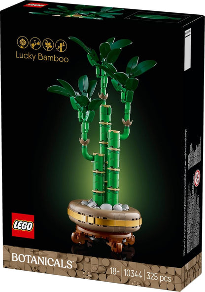 LEGO Botanicals Lucky Bamboo - Artificial Plant for Indoor Display - Set for Adults incl. a Buildable Pot with a Wood-Effect Plinth for Home Decor - DIY Gift Idea - 10344