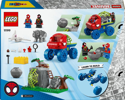 LEGO Marvel Team Spidey Dino Crawler Rescue Truck, Buildable Super Hero Vehicle Toy and Dinosaur Set, Gift for 4 Plus Year Old Boys, Girls and Fans of the Spidey and His Amazing Friends Show 11199