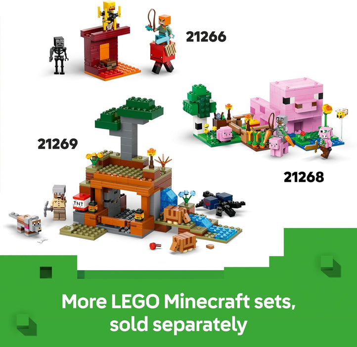 LEGO Minecraft The Illager Desert Patrol - Building Toy with Figures incl. a Pillager, Vindicator and Cactus Knight - Gamer Gift for 7+ Year Old Boys & Girls - 21267