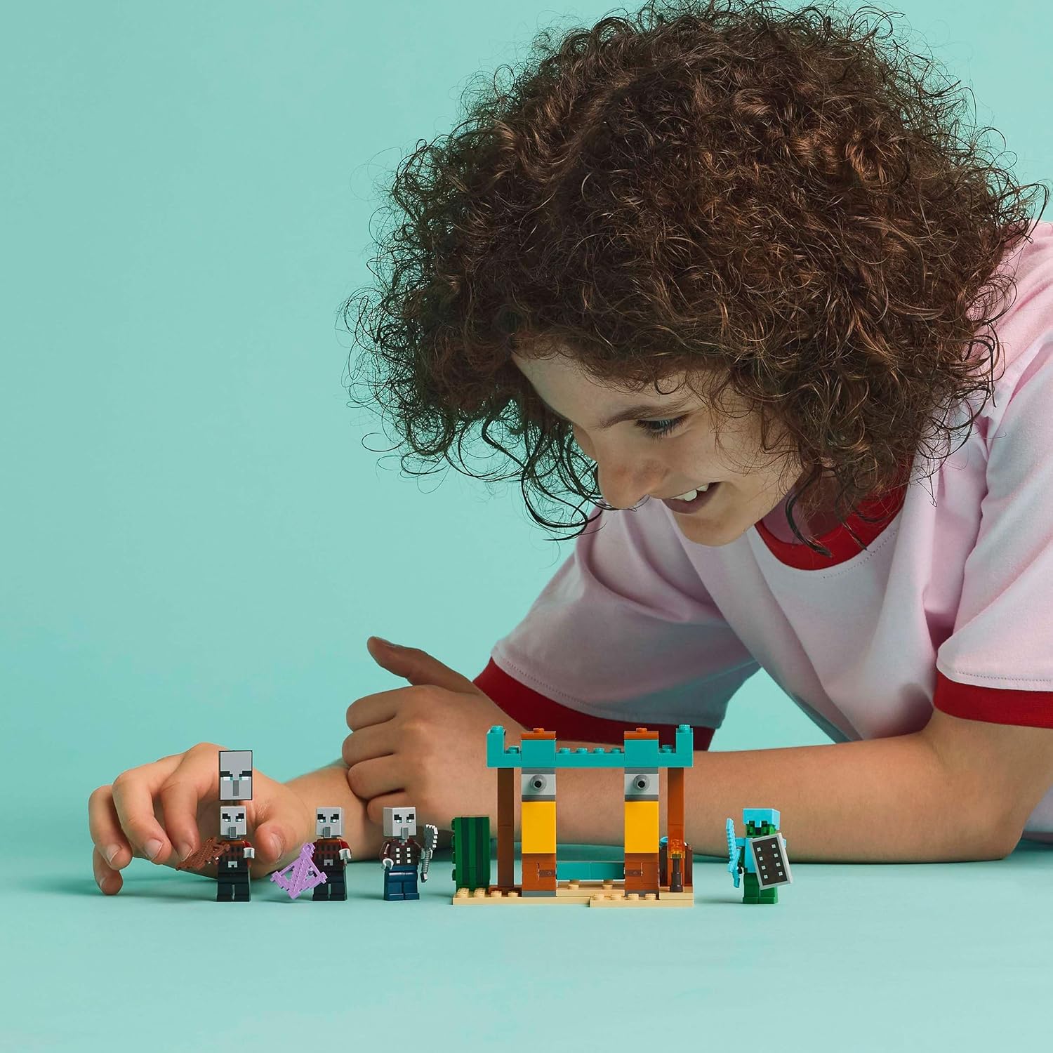 LEGO Minecraft The Illager Desert Patrol - Building Toy with Figures incl. a Pillager, Vindicator and Cactus Knight - Gamer Gift for 7+ Year Old Boys & Girls - 21267