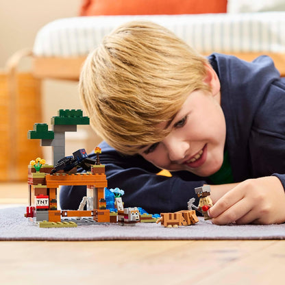 LEGO Minecraft The Armadillo Mine Expedition Set - Building Toy for 8+ Year Old Girls & Boys, with Cave Spider and Wolf Figures for Pretend Play - Birthday Gift Idea 21269