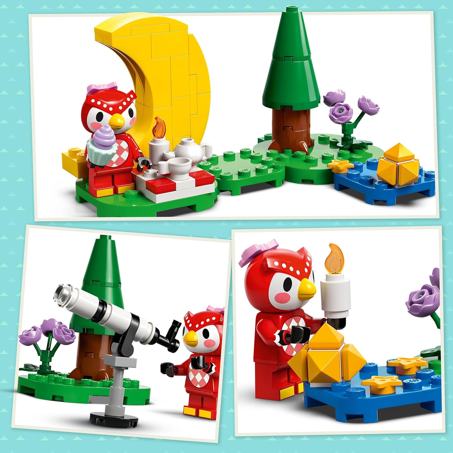 LEGO Animal Crossing Osservando le Stelle con Celeste, Giochi di Ruolo per Bambine e Bambini da 6 Anni, Giocattoli Spaziali con Telescopio e Animale, Regalo per gli Amanti del Sistema Solare 77053