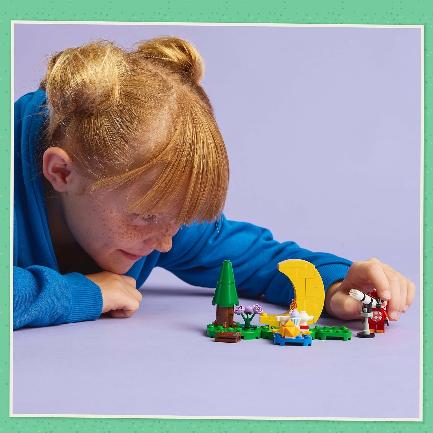 LEGO Animal Crossing Osservando le Stelle con Celeste, Giochi di Ruolo per Bambine e Bambini da 6 Anni, Giocattoli Spaziali con Telescopio e Animale, Regalo per gli Amanti del Sistema Solare 77053