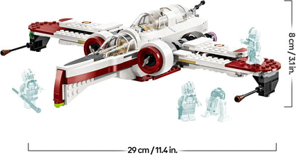 LEGO Star Wars ARC-170 Starfighter Building Toy with 3 Clone Pilot Minifigures, plus an R4-P44 Droid Figure, Birthday Gift Idea for Revenge of The Sith Fans, 9+ Year Old Boys and Girls 75402