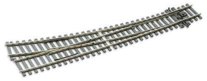 Peco SL-E186 HO Right Hand Code 75 Electrofrog Double Curved Turnout S by PECO