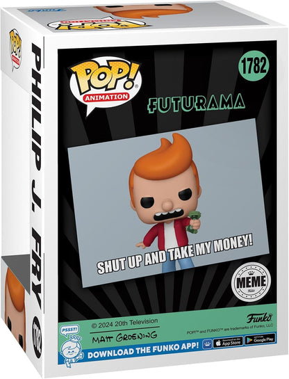 Funko Pop TV: Meme - Fry - Futurama - Amazon Exclusive - Collectable Vinyl Figure - Gift Idea - Official Products - Toys for Kids and Adults - TV Fans