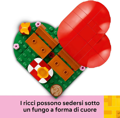 LEGO Hedgehog Picnic Date, Animal Toy Playset for 8 Plus Year Old Girls & Boys, Nature Building Set with Mushroom Model and 2 Figures, Birthday Gift for Kids Who Love Imaginative Play 40711