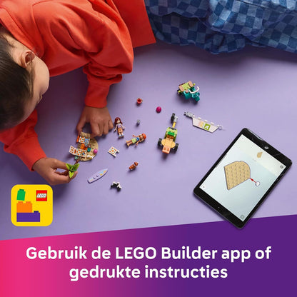 LEGO Friends Avventure Canine su Windskate e Sidecar, Giochi di Ruolo da Spiaggia per Bambine da 6 Anni con Vecioli, Mini Tavola da Surf, Personaggi e Cani Giocattolo, Set con Veicoli Creativi 42641