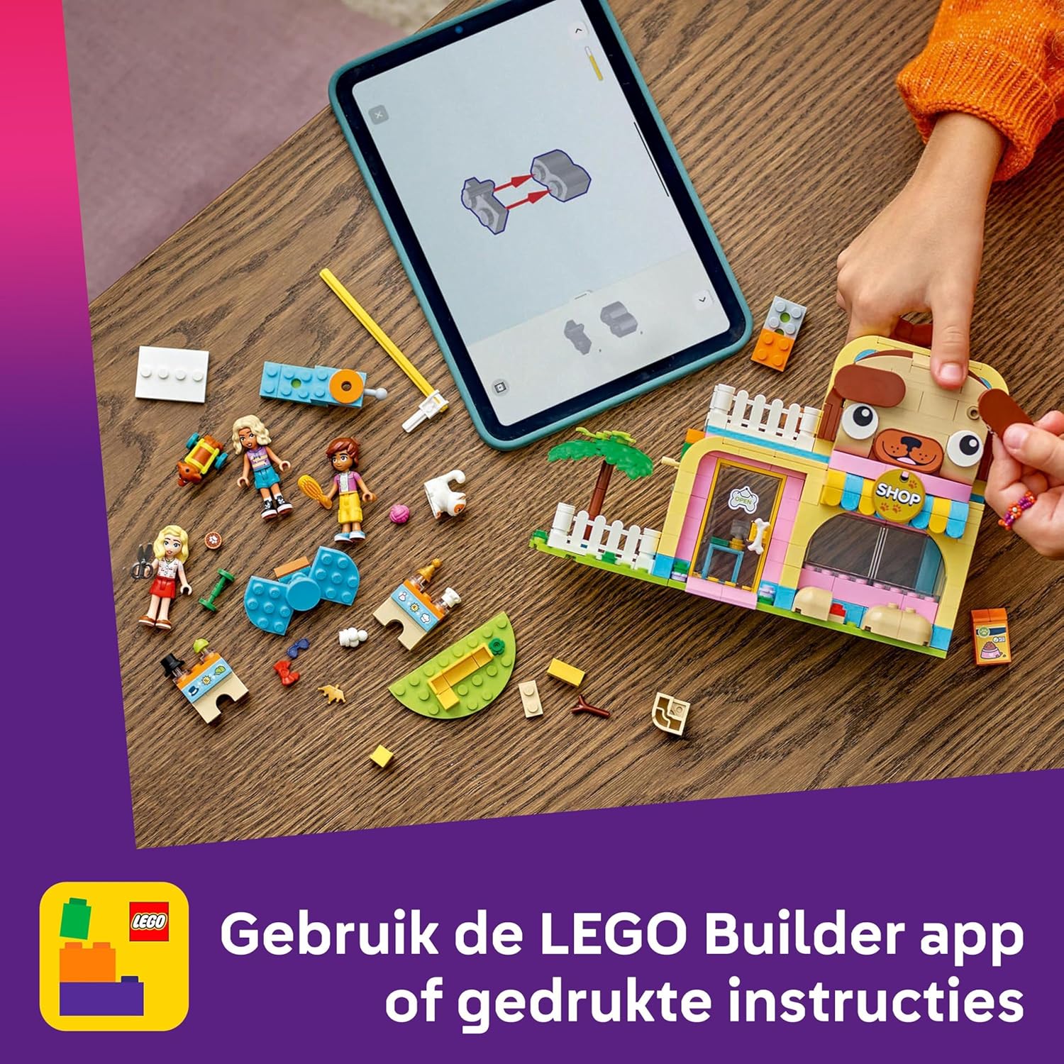 LEGO Friends Winkel met dierenaccessoires, Speelgoedwinkel Bouwpakket voor Kinderen met Dieren Figuren van Kat, Hond en Konijn, Speelgoed voor 6 jaar en Ouder, Cadeau voor Meisjes 42650