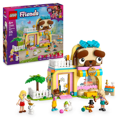 LEGO Friends Winkel met dierenaccessoires, Speelgoedwinkel Bouwpakket voor Kinderen met Dieren Figuren van Kat, Hond en Konijn, Speelgoed voor 6 jaar en Ouder, Cadeau voor Meisjes 42650