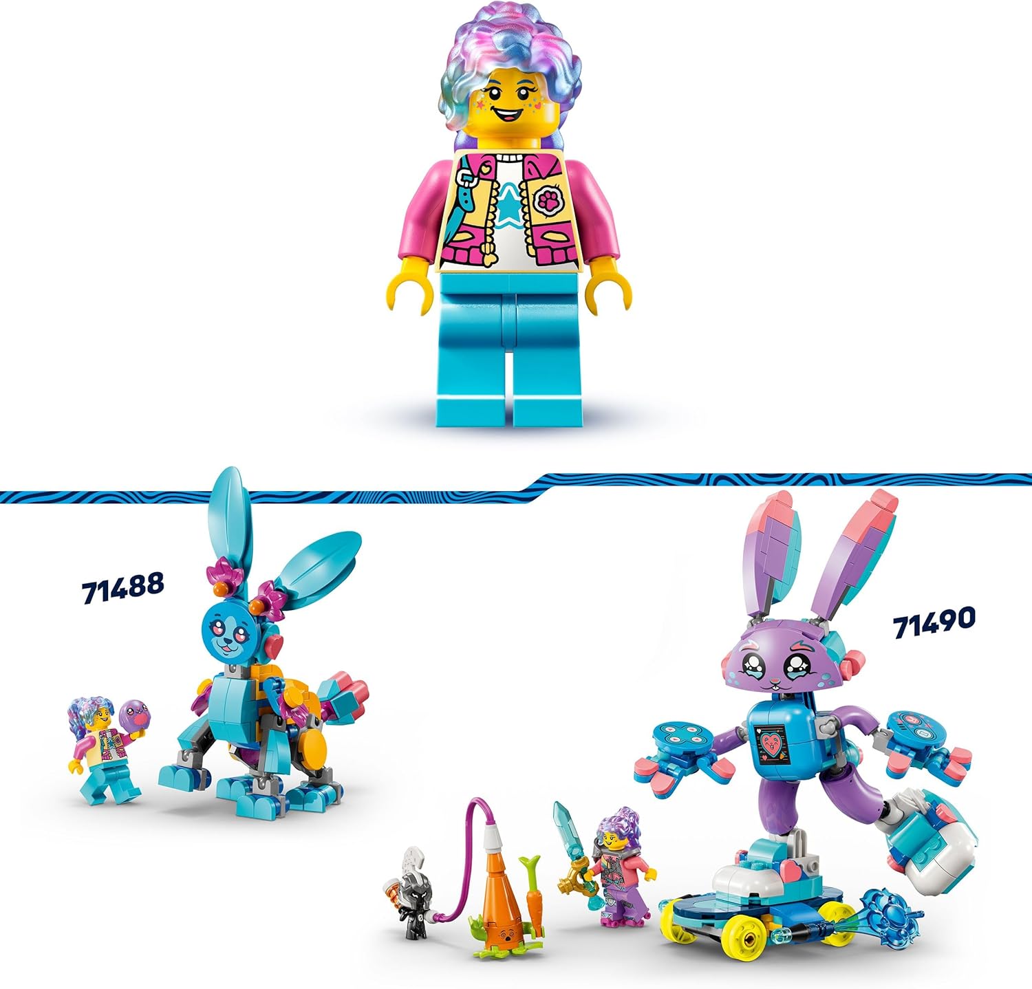 LEGO DREAMZzz Bunchu's creatieve dierenavonturen, Bouwpakket voor Kinderen met 20 Bouwopties, Herbouwbaar Dieren Speelgoed voor 7 jaar en Ouder, Cadeau voor Meisjes en Jongens 71488