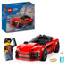 LEGO City Auto Sportiva Rossa - Macchina Giocattolo da Corsa, Giochi Educativi per Bambini e Bambine da 5 Anni in su - Idee Regalo per Compleanni e Feste - Include Minifigure e Accessori - 60448