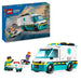 LEGO City Emergency Ambulance Toy with 2 Minifigures - Educational Learning Toys for 5+ Year Old Boys & Girls - Gift Ideas for Birthdays & Holidays - 60451