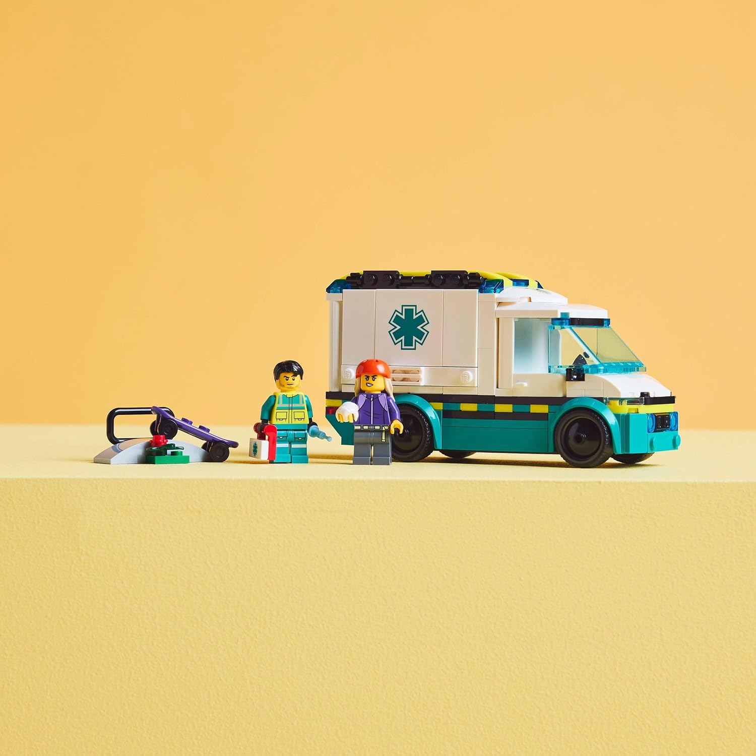 LEGO City Emergency Ambulance Toy with 2 Minifigures - Educational Learning Toys for 5+ Year Old Boys & Girls - Gift Ideas for Birthdays & Holidays - 60451