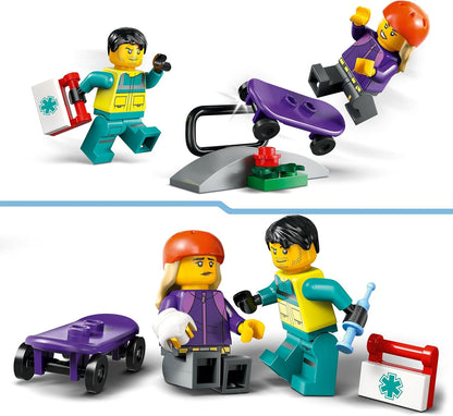 LEGO City Emergency Ambulance Toy with 2 Minifigures - Educational Learning Toys for 5+ Year Old Boys & Girls - Gift Ideas for Birthdays & Holidays - 60451