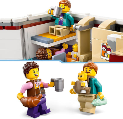 LEGO City Holiday Adventure Camper Van Toy - Creative Building Toys for 6+ Year Old Boys & Girls - Includes 3 Minifigures & Accessories - Gift Ideas for Birthdays & Holidays - 60454