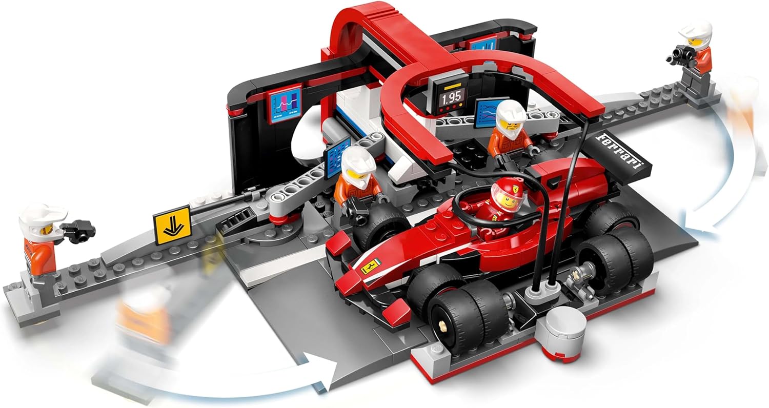 Lego City: F1 Pit Stop & Pit Crew With Ferrari Car (60443)