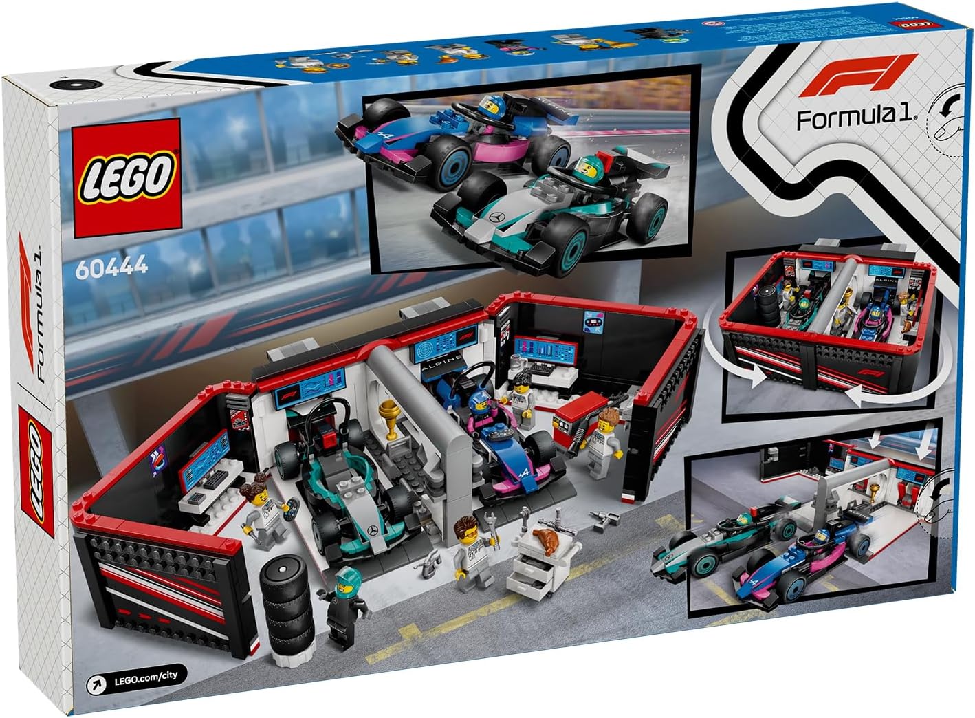 Lego City: F1 Garage & Mercedes-Amg & Alpine Cars (60444)
