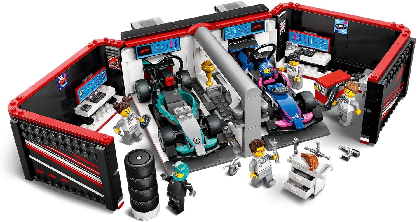 Lego City: F1 Garage & Mercedes-Amg & Alpine Cars (60444)