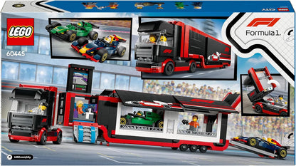 Lego City: F1 Truck With Rb20 & Amr24 F1 Cars (60445)