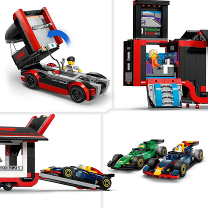 Lego City: F1 Truck With Rb20 & Amr24 F1 Cars (60445)