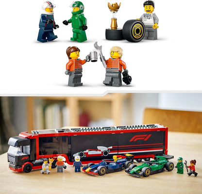 Lego City: F1 Truck With Rb20 & Amr24 F1 Cars (60445)