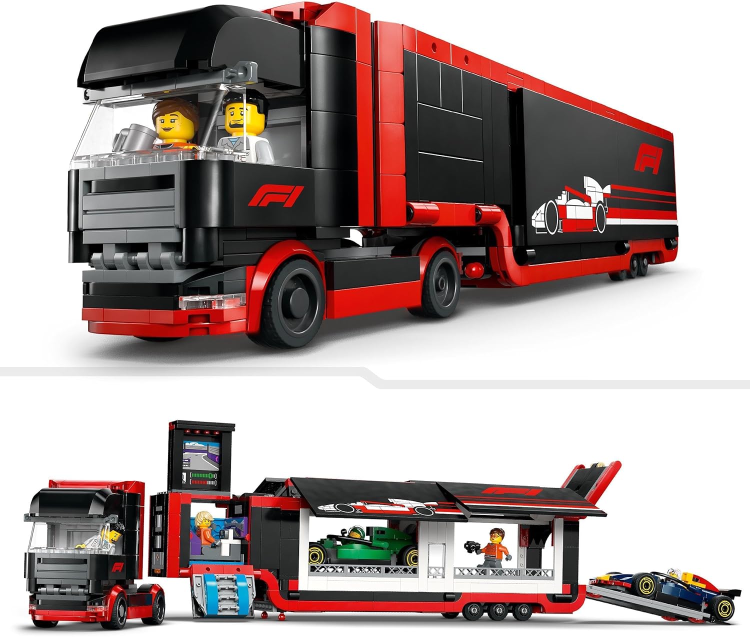 Lego City: F1 Truck With Rb20 & Amr24 F1 Cars (60445)