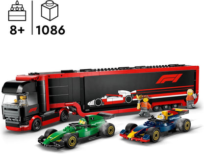 Lego City: F1 Truck With Rb20 & Amr24 F1 Cars (60445)