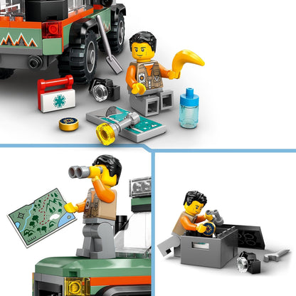 LEGO City Off-Road 4x4 Mountain Truck Toy Set - Building Toys for 6+ Year Old Boys & Girls - Fun Gift Ideas for Birthdays & Holidays - Incl. a Minifigure & Accessories - 60447