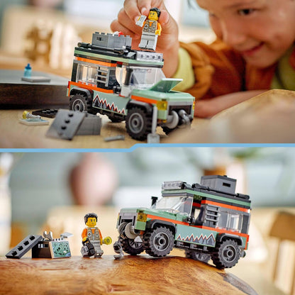 LEGO City Off-Road 4x4 Mountain Truck Toy Set - Building Toys for 6+ Year Old Boys & Girls - Fun Gift Ideas for Birthdays & Holidays - Incl. a Minifigure & Accessories - 60447